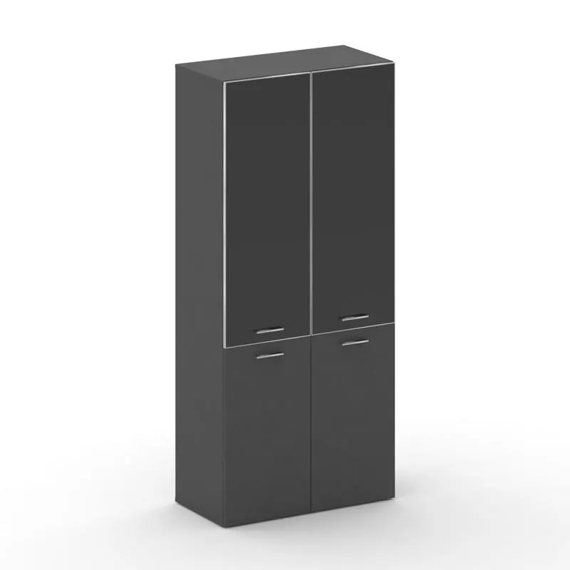 Фреско Шкаф широкий высокий FRU.ST-101 black
