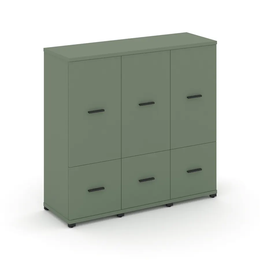 Концепт Шкаф 3 узкие секции, 3 ниши CN.STU-332 W 1252*420*