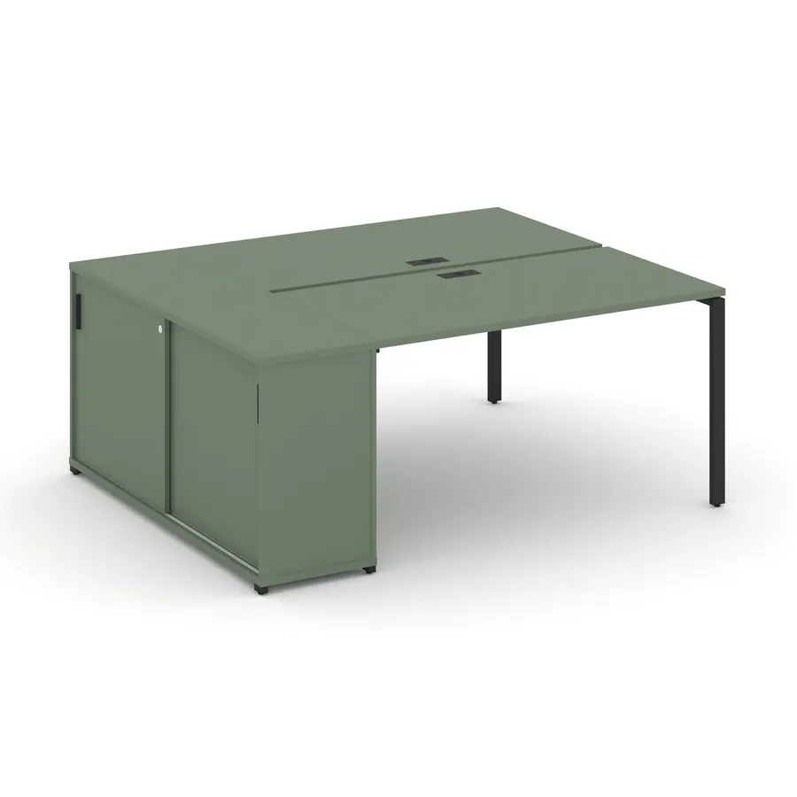 Концепт Рабочая станция с опорным шкафом-купе CN.DRS-233 W