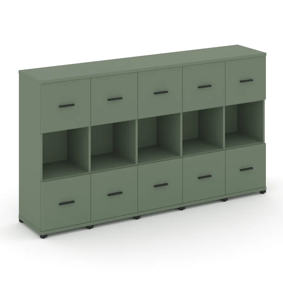 Концепт Шкаф 5 узких секций, 3 ниши CN.STU-355 W 2084*420*