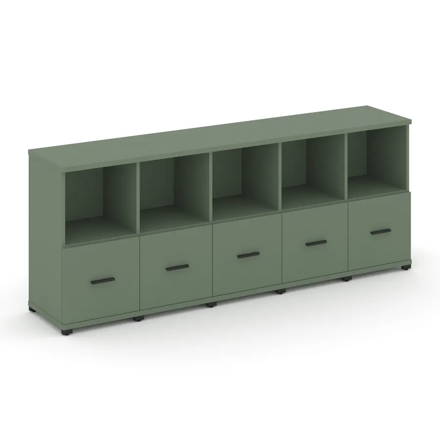 Концепт Шкаф 5 узких секций, 2 ниши CN.STU-251 W 2084*420*