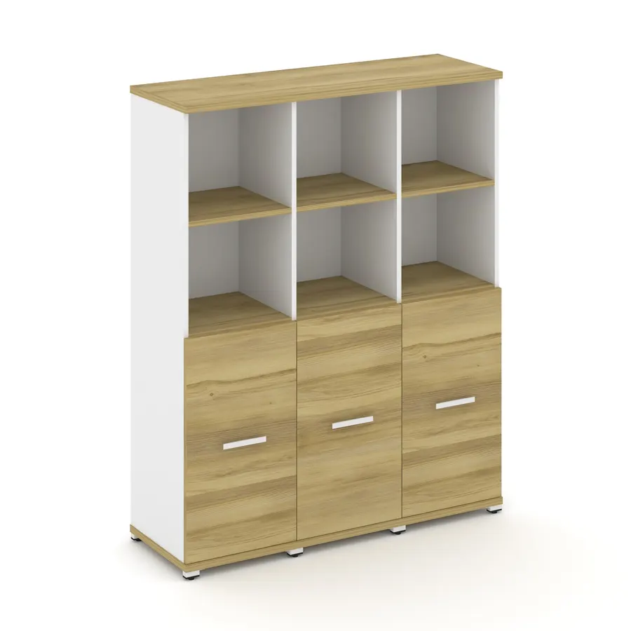 Концепт Шкаф 3 узкие секции, 4 ниши CN.STU-431 W 1252*420*