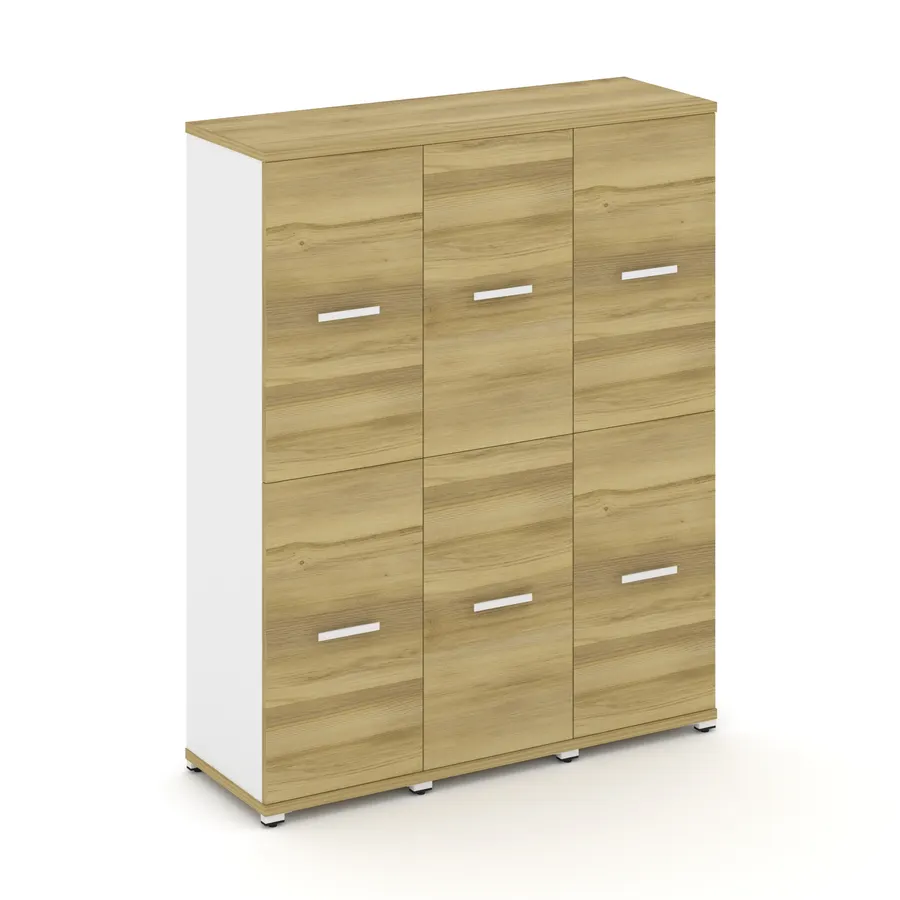 Концепт Шкаф 3 узкие секции, 4 ниши CN.STU-432 W 1252*420*