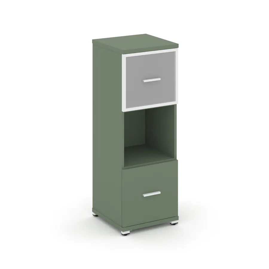 Концепт Шкаф 1 узкая секция, 3 ниши CN.STU-315 RMW W