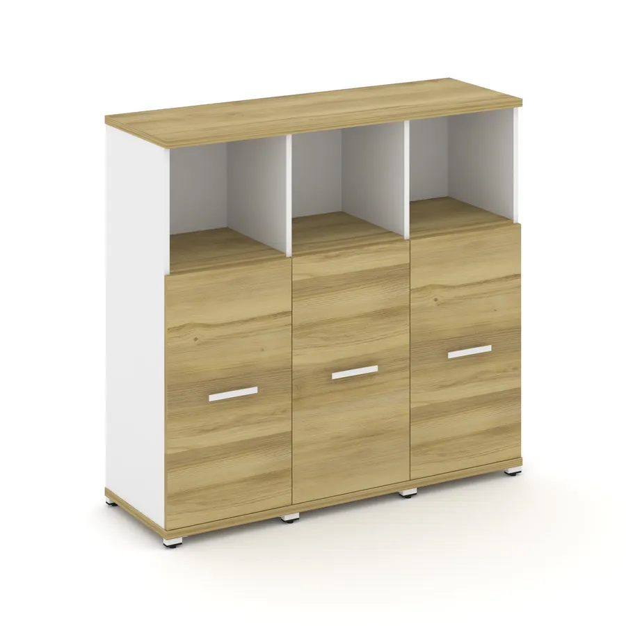 Концепт Шкаф 3 узкие секции, 3 ниши CN.STU-333 W 1252*420*