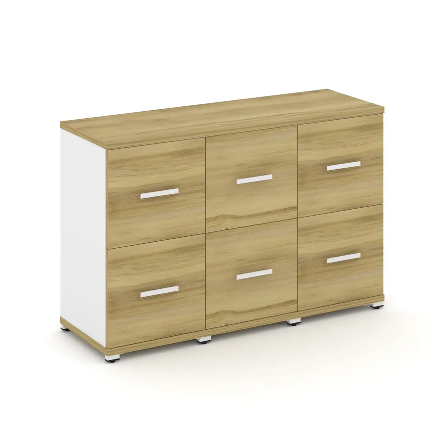 Концепт Шкаф 3 узкие секции, 2 ниши CN.STU-232 W 1252*420*