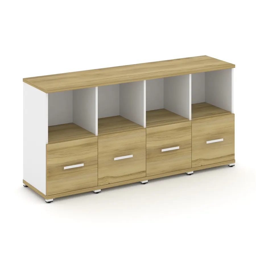 Концепт Шкаф 4 узкие секции, 2 ниши CN.STU-241 W 1668*420*