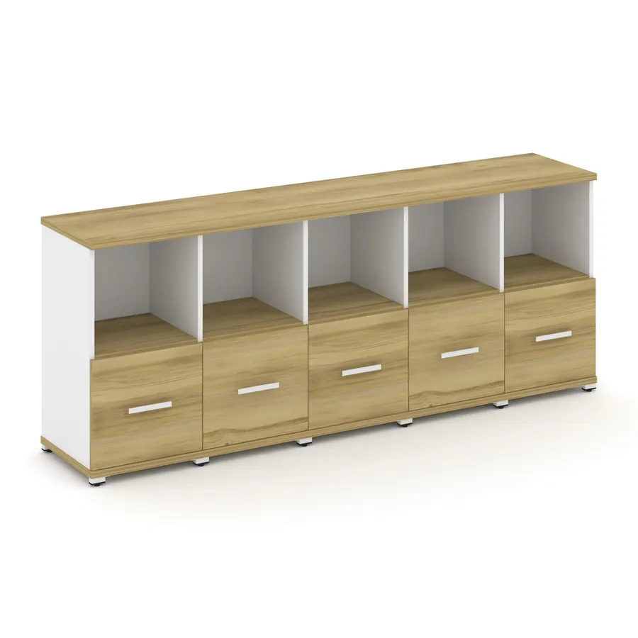 Концепт Шкаф 5 узких секций, 2 ниши CN.STU-251 W 2084*420*