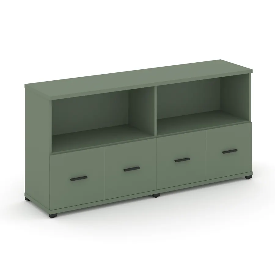 Концепт Шкаф 2 широкие секции, 2 нишии CN.STS-221 W