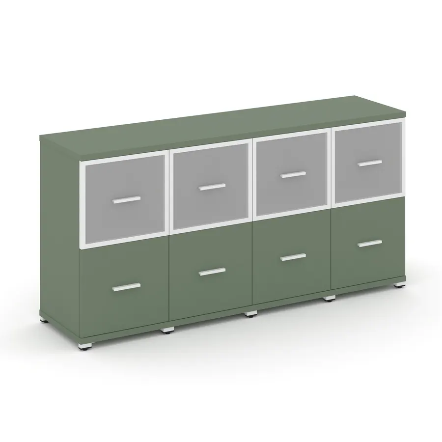 Концепт Шкаф 4 узкие секции, 2 ниши CN.STU-242 RMW W