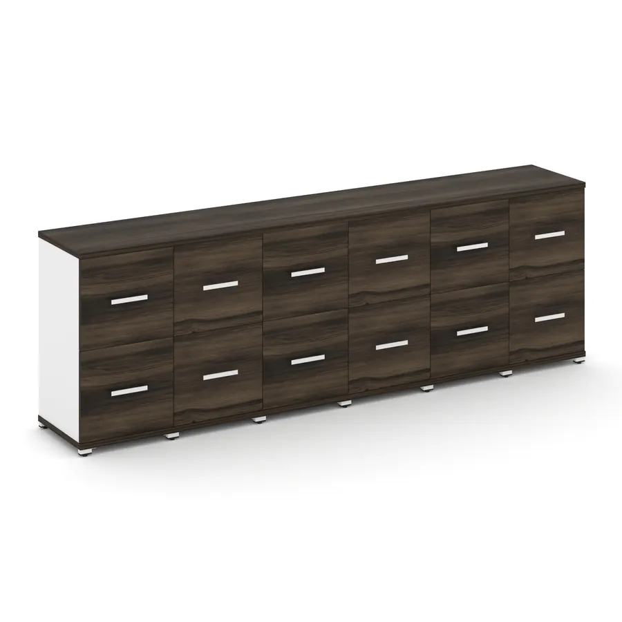 Концепт Шкаф 6 узких секций, 2 ниши CN.STU-262 W 2500*420*