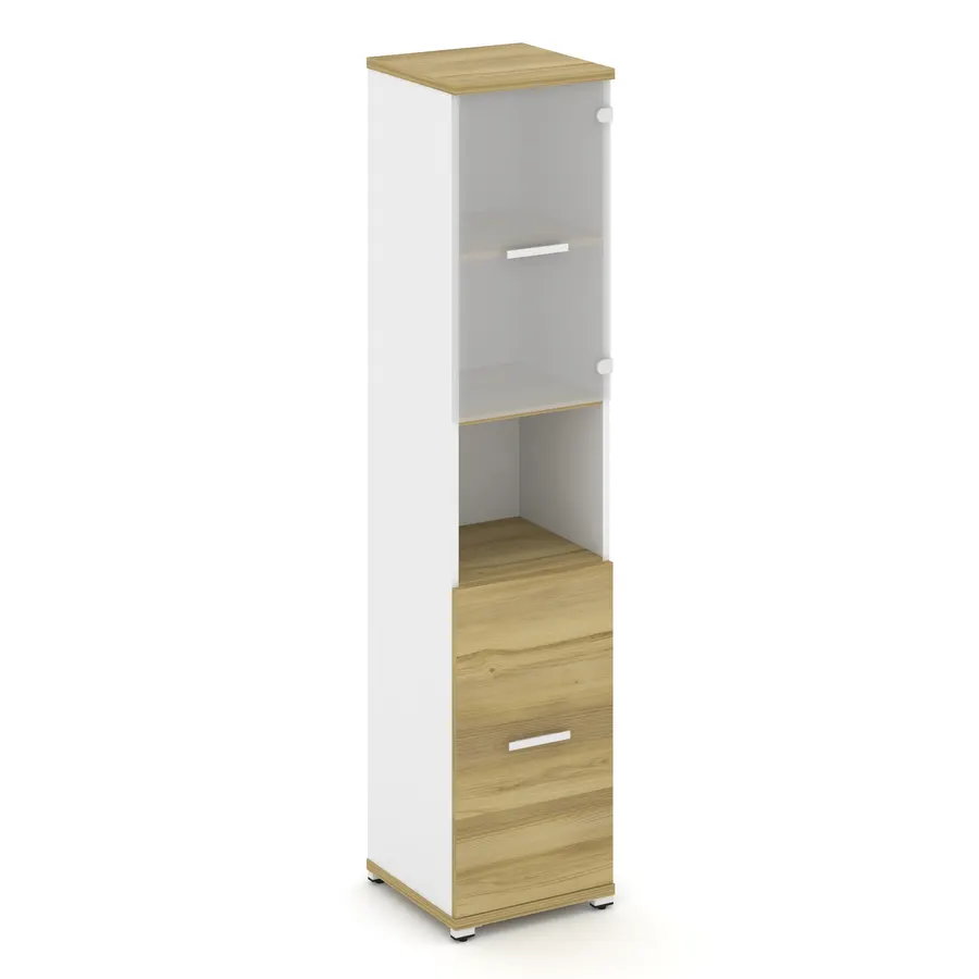Концепт Шкаф 1 узкая секция, 5 ниш CN.STU.E-513 SM W