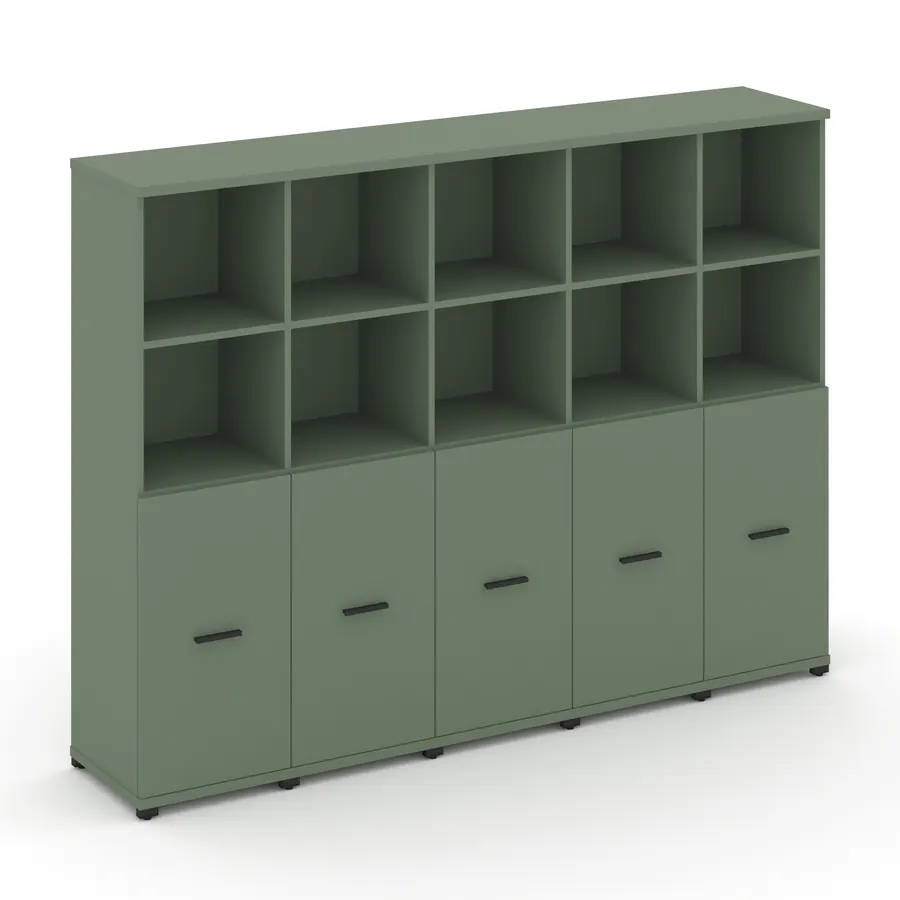 Концепт Шкаф 5 узких секций, 4 ниши CN.STU-451 W 2084*420*