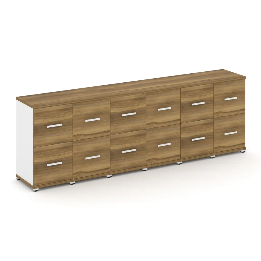 Концепт Шкаф 6 узких секций, 2 ниши CN.STU-262 W 2500*420*