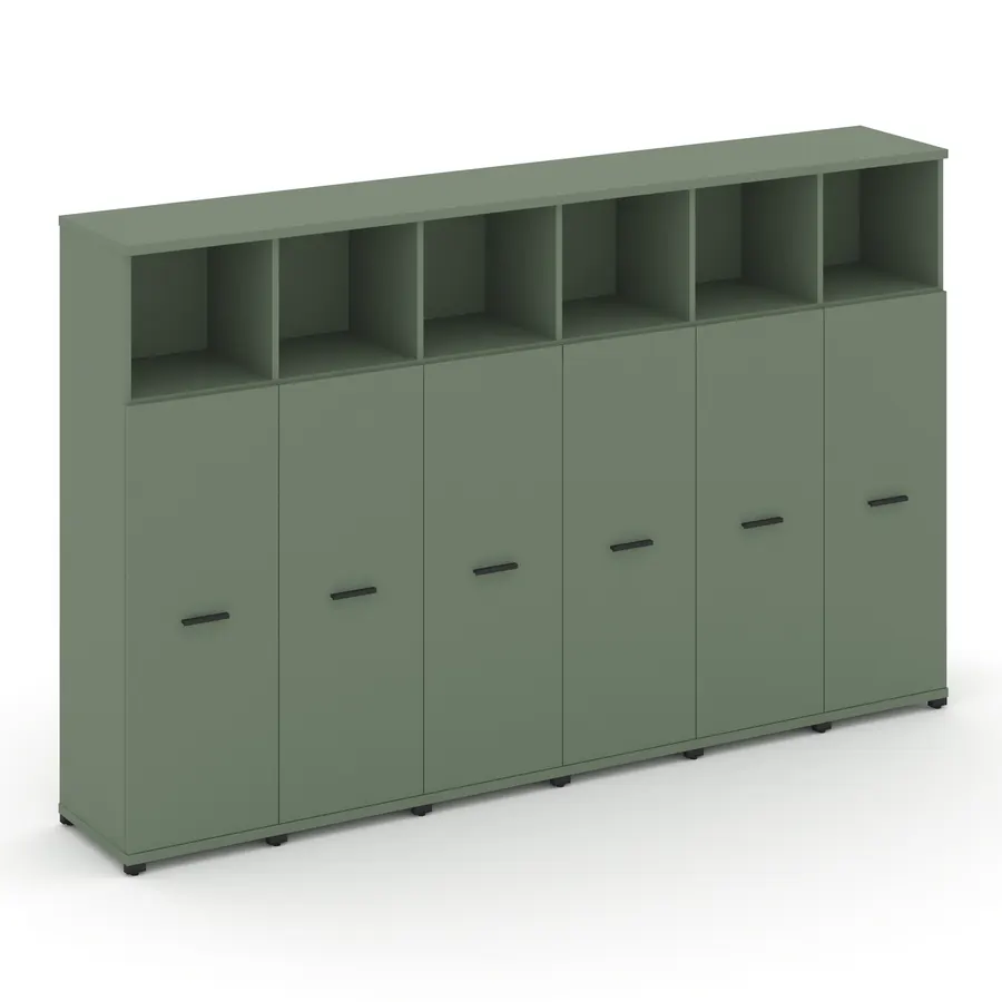 Концепт Шкаф 6 узких секций, 4 ниши CN.STU-463 W 2500*420*